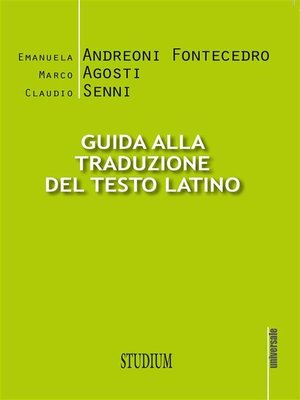 cover image of Guida alla traduzione del testo latino